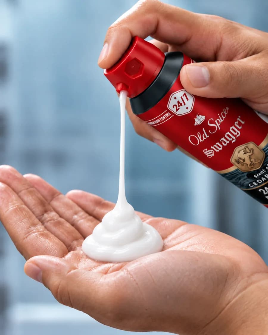 AI image: a medium amount of product in the palm